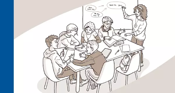 Titelbild des Leitfadens Jugendarbeit Titelbild des Leitfadens Jugendarbeit