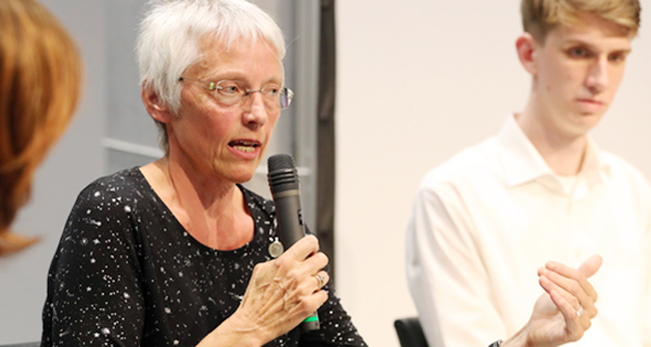 Dorothee Roos, die Vorsitzende des Verbundes der Gedenkstätten im ehemaligen KZ-Komplex Natzweiler (VGKN)